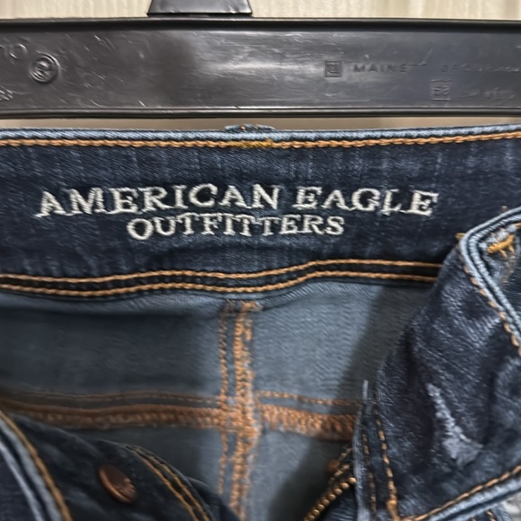 American Eagle Outfitters Dark Blue Kick Boot Jeans size 4 Regular - Picture 2 of 7
